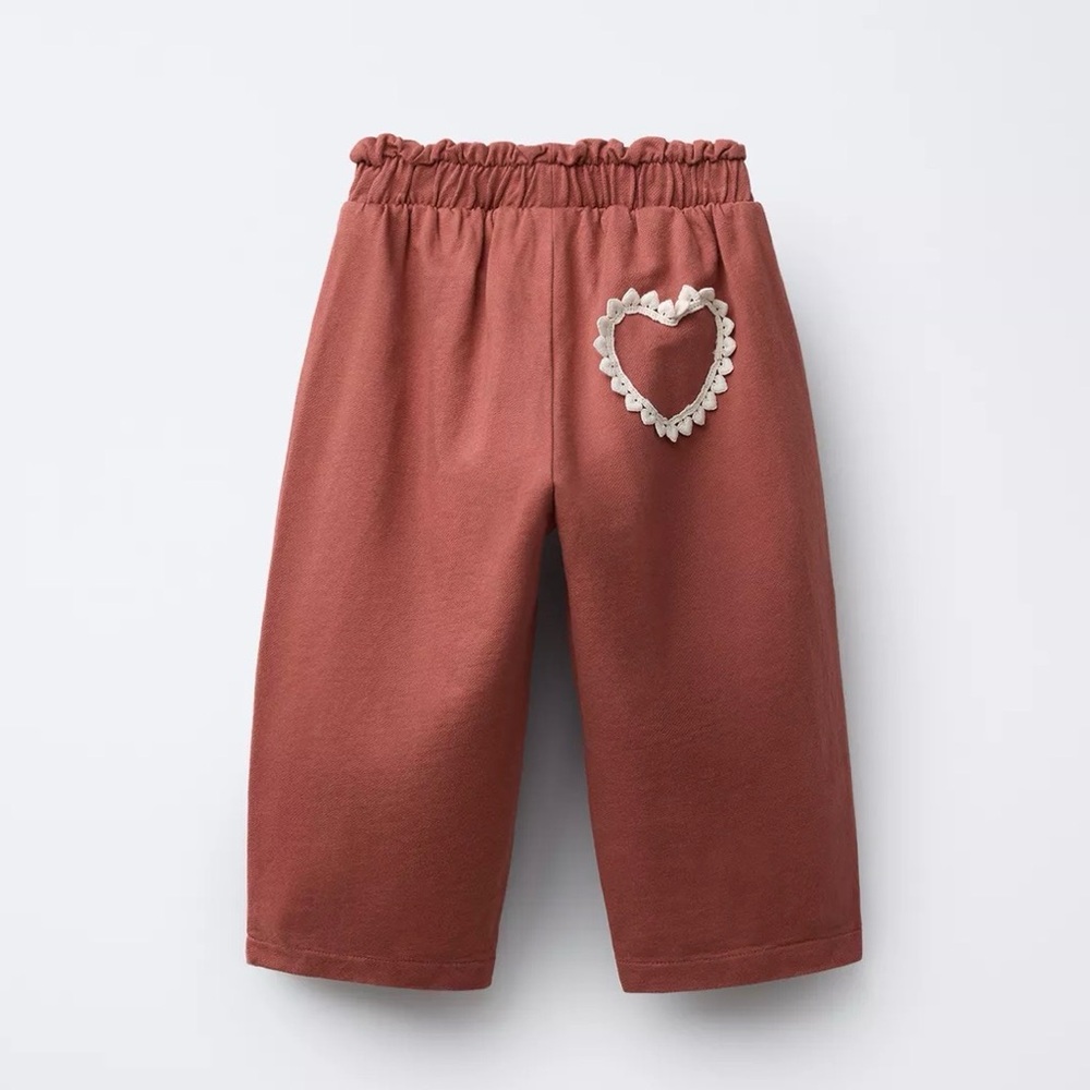 Zara Pant Heart Detail Pants